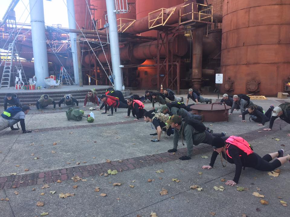 Sloss Furnace push-ups