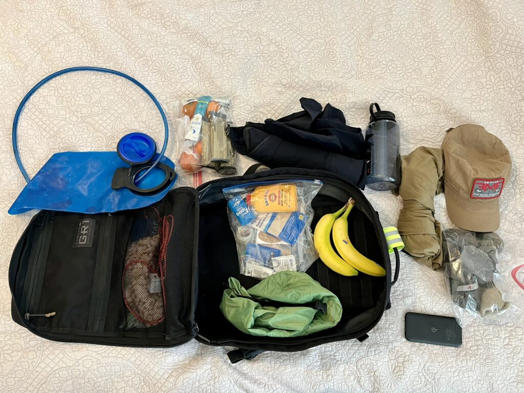 GORUCK City Ruck pack contents-26.2 miler